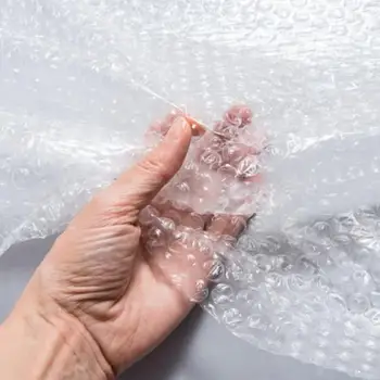 Branco 60m Úteis à prova de Choque Reutilizáveis Embalagem Envoltório Durável Saco plástico de Bolhas Pequenas Bolhas de Negócios