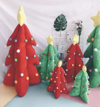 Tamanho grande Árvore de Natal Bonecas Brinquedos de Natal, Bonecos de Natal de Presente para a Criança Vermelha de Natal Enfeite de Árvore de Natal, Decorações de Quarto