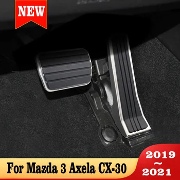 Carro de Combustível Pé Pedais de Freio Tampa Peças Para Mazda 3 Axela CX-30 2020 Pedais do Carro, Acessórios