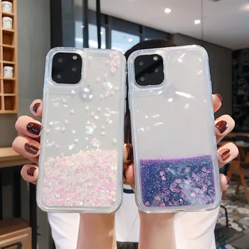 Criativo do disco Glitter areia movediça Caso de Telefone Huawei P30Pro Y5 Y6 Y7 Y9 P10 P20 P40 PsmartZ 2019,Casos com o fluxo de líquido