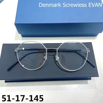 Novo Dinamarca Marca Mola De Design De Titânio Ultraleve Óculos De Armação De Óculos De Homens, Mulheres Miopia Prescrição De Óculos, Oculos
