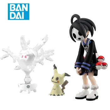 Original BANDAI ESPÍRITOS Pokémon Espada e um Escudo para Galar Região Allister Corsola Mimikyu PVC Figura de Ação do Anime Modelo de Brinquedos de Presente