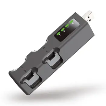 Portátil Mini Hub USB sem Fio do Carregador Quatro Carregamento da Base de dados de Estação de Titular por opção NS Jogo Lidar W3JB