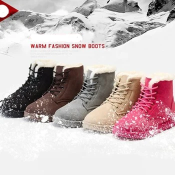Nova de outono inverno de mais de veludo grossas botas de neve de algodão, sapatos ankle boots mulheres sapatos de estudantes mulheres botas de tubo curto Martin botas