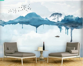 Moderno e minimalista resumo de tinta paisagem, papel de parede,sala, quarto, TELEVISÃO, sofá de parede de sala de estudo, cozinha restaurante do hotel mural