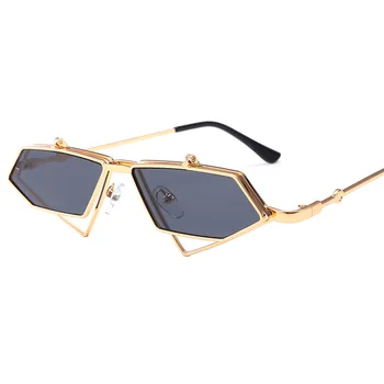 Flip Até Óculos de sol das Mulheres de 2022, a mais nova Marca do Designer de Óculos de Sol Feminino de Metal de Alta Qualidade Armação de Óculos UV400 ss519