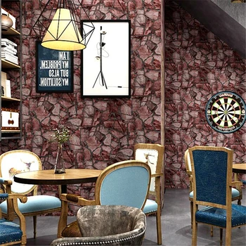wellyu обои papel de parede papel de parede Vintage rock nostálgica pedra de mármore cultura do papel de parede restaurante bar café tijolo de papel de parede