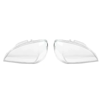2Pcs Faróis Transparente Faróis Tampa Transparente Abajur Cabeça da Lâmpada da Luz do Shell ( Esquerda/Direita) Para a Mercedes Benz W163 Ml