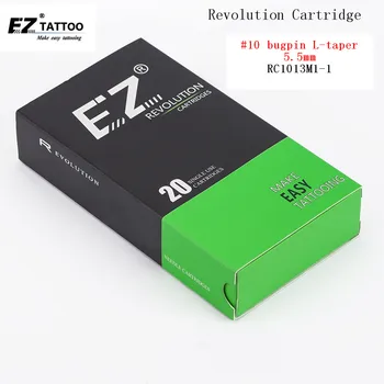 RC1013M1-1 EZ Revolução Agulhas de Tatuagem Magnum Cartucho #10 0,30 mm Cone Longo 5.5 mm para o sistema de máquinas e apertos de 20 pcs /caixa