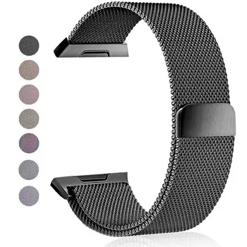 Compatível para o Fitbit Iônica de Tiras de Metal, de Aço Inoxidável Magnético Pequeno & Grande Substituição de Bandas para o Fitbit Iônica Smart Watch