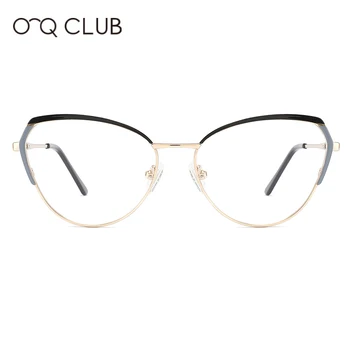 O-Q CLUBE de Olhos de Gato de Óculos de Armação de Mulheres Retro Miopia Ópticos, Óculos de Prescrição de Óculos, Armações para as Mulheres de Óculos MG3663