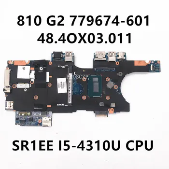 779674-601 779674-001 Para HP 810 G2 810-G2 Laptop placa-Mãe 13246-1 48.4OX03.011 Com SR1EE I5-4310U de CPU de 100% a Funcionar Bem