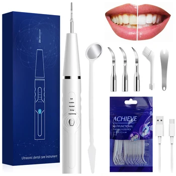 Elétrica ultra-Sônica Dental Escalonamento de Dentes Kit Dentes de Cálculo Tártaro Removedor de Ferramentas de Limpeza de Dentes Mancha irrigador Oral