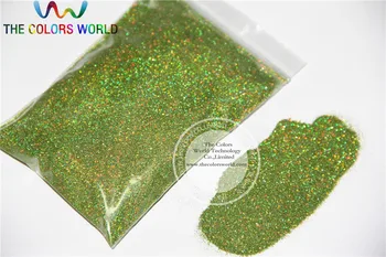 0.2 mm de Luz Laser de Cor Verde,holográfico cores Glitter em Pó Sprinking Pó