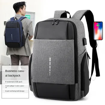 Anti Furto de Negócios, Viagens de Mochila de Carga USB De 15,6 Polegadas Backpack do Laptop dos Homens Impermeável Escola Pack Saco para o Adolescente mochila