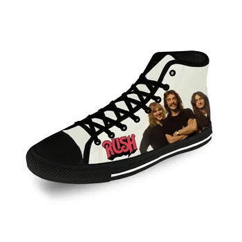 Rush Banda de Topo no Tênis Mens Womens Adolescente Casual Impressão 3D Sapatos de Lona de Tênis de Cosplay Respirável Leve sapato