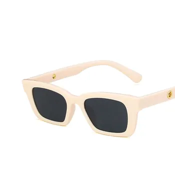 2020 nova moda pequena moldura de plástico quadrado mulheres de Óculos de sol retro estampa de Leopardo preto espelho de óculos de sol adultos uv400 óculos