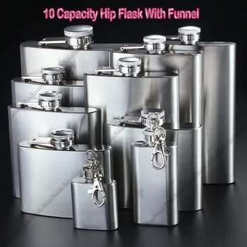 1-10 de oz, Hip Flask Inoxidável Aço Portátil Frasco Frasco de Uísque Hip Flask Homens é o Melhor Presente que
