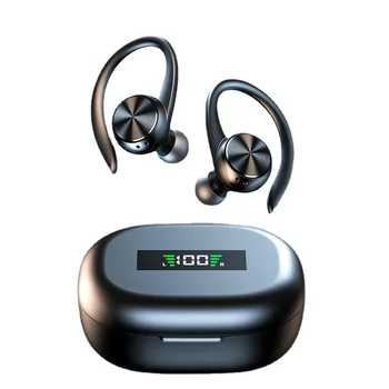 Esportes TWS Fone de ouvido Bluetooth Estéreo HiFi Música sem Fio Fone de Ouvido Gancho Fones de ouvido com Microfone Impermeável Fone de ouvido para Jogos