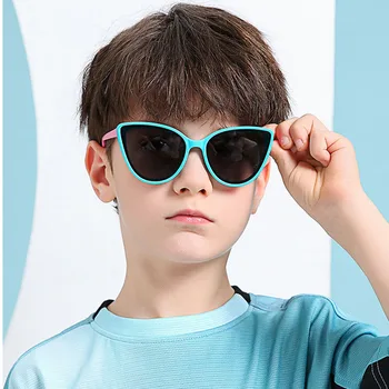 Tendência Da Moda Óculos De Sol De Crianças Spec Polarizada Anti-Brilho De Boa Qualidade E Dobrável Espetáculo Quadro Diário Decoração Em Tons De Óculos