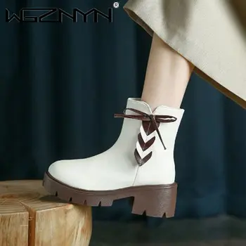 2022 Outono Inverno Novo Mulheres Chegam em Forma de Coração Grosso do Salto Alto Sapatos Ankle Boots com Zíper Genuíno Couro do PLUTÔNIO das Mulheres Botas