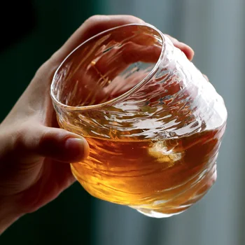 Japonês Artesanal Martelado Vidro do Uísque Resistente ao Calor Suco de Xícara de Licor XO Uísque, de Vinho de Cristal Copo de Conhaque Snifter