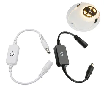Faixa de luz LED Touch Interruptor Dimmer Controle de Brilho de iluminação Dimmable 12V-24V lâmpada Controlador de Ajuste 3528 5050 5630 tira