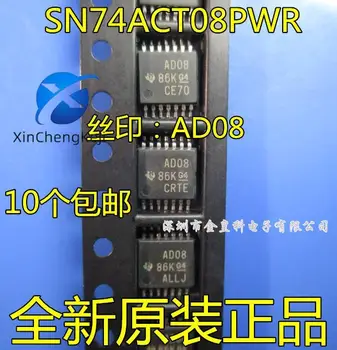 20pcs novo original SN74ACT08PWR AD08 TSSOP14 4-vias 2-a entrada E a porta