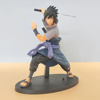 21 CM de Naruto Sasuke Figura de Ação de Kakashi, Uchiha Itachi PVC Anime Modelo de Decoração Brinquedo para Crianças Presentes do Dia