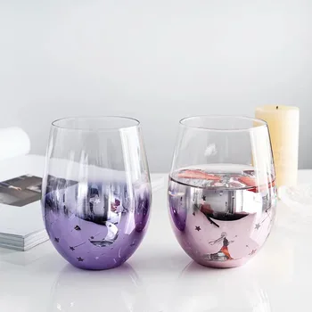 1piece 550ml em Vidro transparente que Desejam Copo de Colorido Brilhante, Vidro de Vinho Canecas Copos de Cocktail condições de Vidro