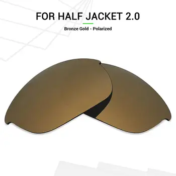 SNARK POLARIZADA de Substituição de Lentes para Oakley Half Jacket 2.0 Óculos de sol de Bronze Ouro