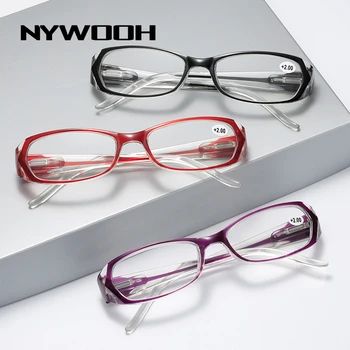 NYWOOH Anti Luz Azul Óculos de Leitura Mulheres Resina Presbiopia Óculos de Prescrição Computador Óculos de Dioptria +1.0 1.5 2.0 3.0