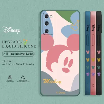 Caso de telefone Para Samsung Galaxy S22 S20, S21, S8 S9 S10 S10e Ultra Plus FE Nota 20 Líquidos Doces Mickey Mouse de Chocolate Arte