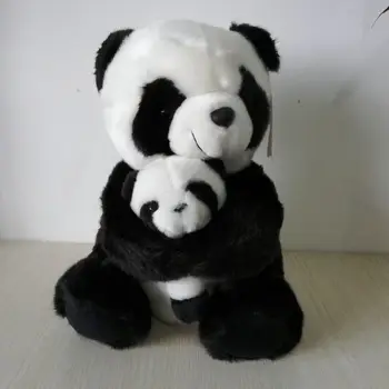 cerca de 30cm adorável panda de pelúcia macia brinquedo abraço bebê panda boneca de presente de aniversário h2030