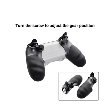Alça antiderrapante Caso de Cobertura de Apertos para PlayStation 4 PS4 Controlador de Jogo Aperto de Mão de Shell, com maior R2 L2 Botões de Gatilho
