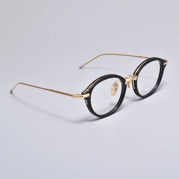 2022 Nova York, Nova Marca Vinatge Acetato De Liga De Óculos Mulheres Homens Óptico De Óculos De Miopia De Luxo Prescrição De Óculos Com Armação De