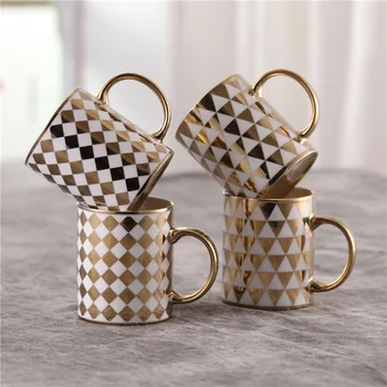 Estilo europeu lembrancinha caneca de cerâmica de leite copo de café personalidade criativa de presente de beber xícara de chá de Cozinha da Família móveis