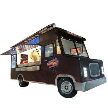 OEM Retro Comida Móvel Carro Elétrico Fast Food Caminhão de sorvete de Catering Quiosque Personalizado de Venda automática de snacks Carrinho para Venda na Europa