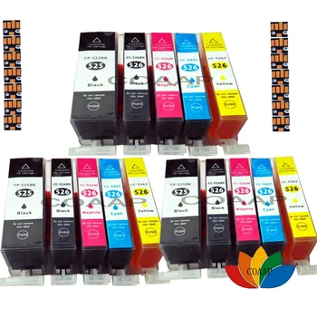 Escolha Qualquer 15 Compatível com Cartuchos de Tinta da Impressora Canon Pixma MG5350 [525/526] Com Chip