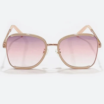 2022 Moda Óculos de sol das Mulheres Espelho de Metal Óculos de Sol de Marca de Luxo de Design de Óculos Feminino de Condução Oculos De Sol UV400