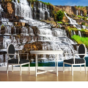 Personalizado paisagem natural, papel de parede, cachoeira, foto mural para a sala de estar e quarto de parede papel de parede do PVC