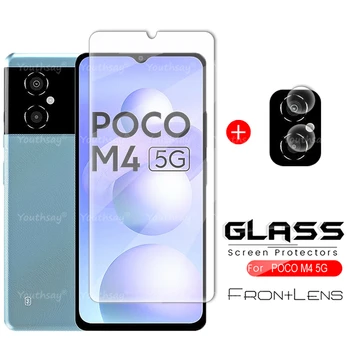 Para Xiaomi POCO M4 Vidro Protetor Filme Para POCO M4 Temperado Tela de Vidro Lente da Câmera Para a POCO M4 5G F4 GT Pro X4 M4 F3 X3 Vidro