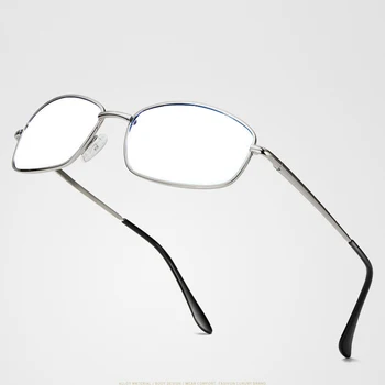 Alta qualidade da Liga oval homens moldura de prata Óculos de Leitura +0.75 +1 +1.25 +1.5 +1.75 +2 +2.25 +2.5 +2.75 +3 +3.25 +3.5 +3.75 +4 A+6