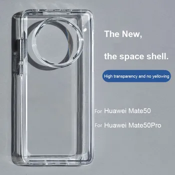 Transparente Caso de Telefone Huawei Mate 50 50pro Companheiro de 40 40Pro 30 30Pro Claro Rígido Tampa Traseira para Huawei Mate50 Acessórios do Telefone