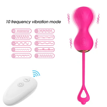 Controle sem fio Ben Wa Encolhimento Bola Ovo Vibrador Produtos Eróticos Fidget Brinquedos Sexuais para a Mulher Adultos Apertar Vagina Loja Muscular