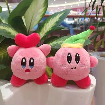 Estrela Kirby Bonito Brinquedos Do Luxuoso Dos Desenhos Animados Mochila Decoração Kirby Chaveiro Jogo De Anime Kawaii Doll Brinquedos De Pelúcia Meninas Jóia De Presente De Natal
