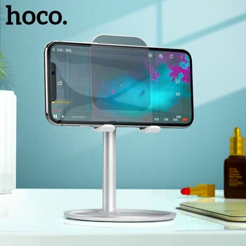 HOCO do Telefone Móvel Para o iPhone XS Max iPad Não-deslizamento de 360 graus de Metal Telefone de mesa Stand Para Samsung Xiaomi Huawei Tablet