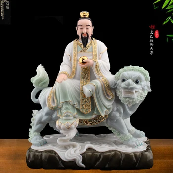 O taoísmo, o Budismo alto grau de Tianzun TAI YI ZHEN REN Deus estátua de buda em casa de família, de segurança, de saúde Exorcismo eficaz Talismã