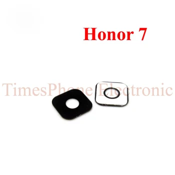 Para o Huawei Honor 7 Traseiro da câmera lente de vidro com adesivo de peças de reposição, 10pcs/lot Livre de Rastreamento