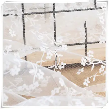 3Y/Monte Branco Bordado de Flores de Retalhos de Malha de Tecido Para o Vestido de Pano de Acessórios